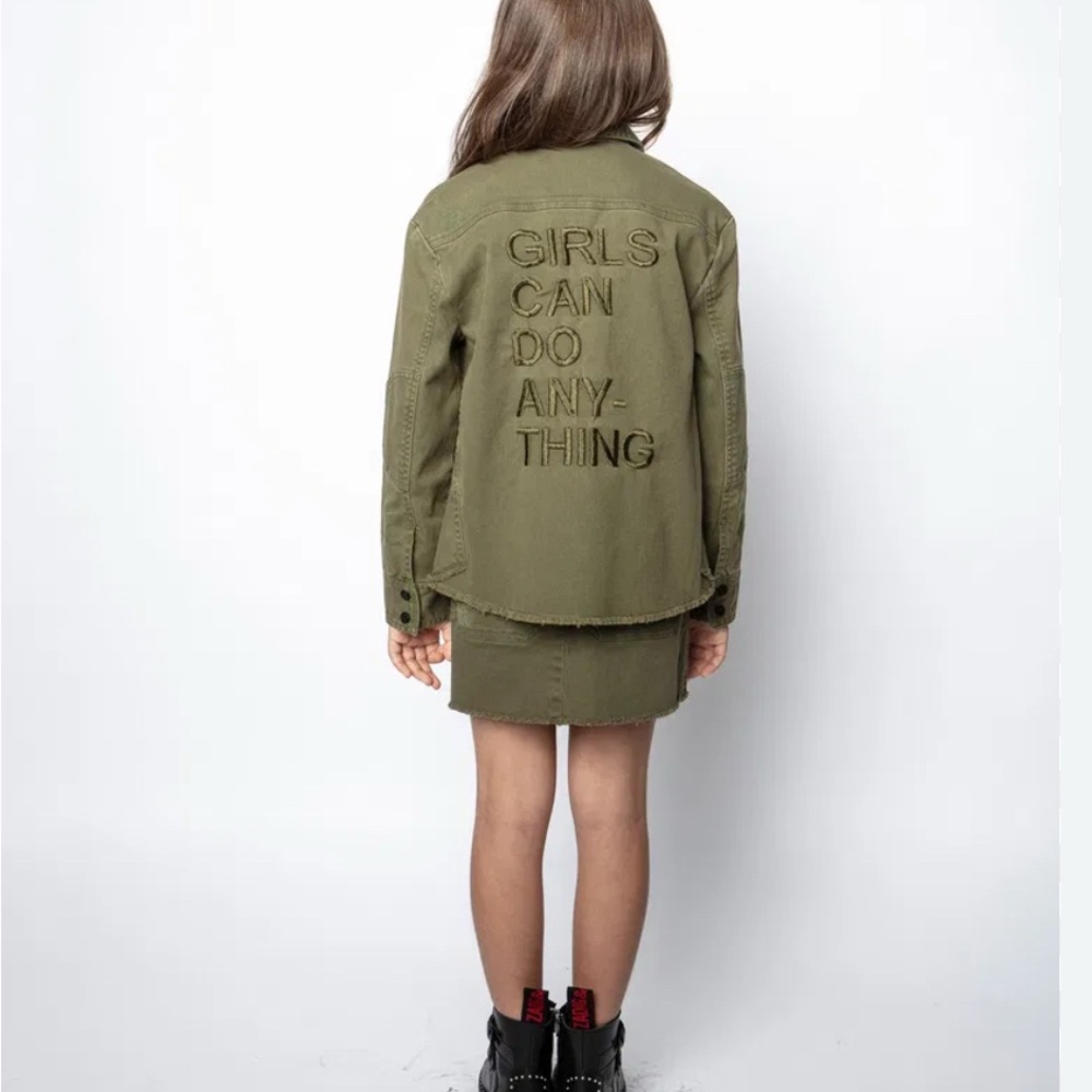 ZADIG & VOLTAIRE girls green jacket